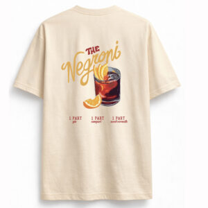 camiseta the negroni oversize vista de espalda