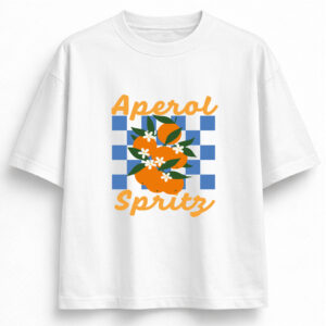 camiseta aperol spritz boxy vista frontal