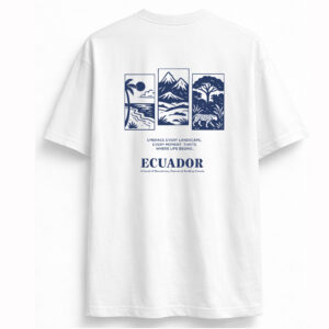 camiseta 3 regiones ecuador oversize vista frontal