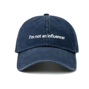 gorra I'm not an influencer vista frontal