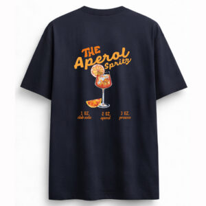camiseta the aperol spritz oversize vista de espalda