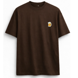 Camiseta Cerveza oversize color café de agua sal