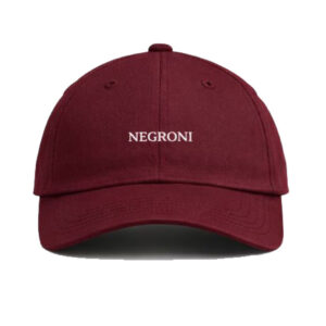 Gorra Negroni bordada color vino de agua sal