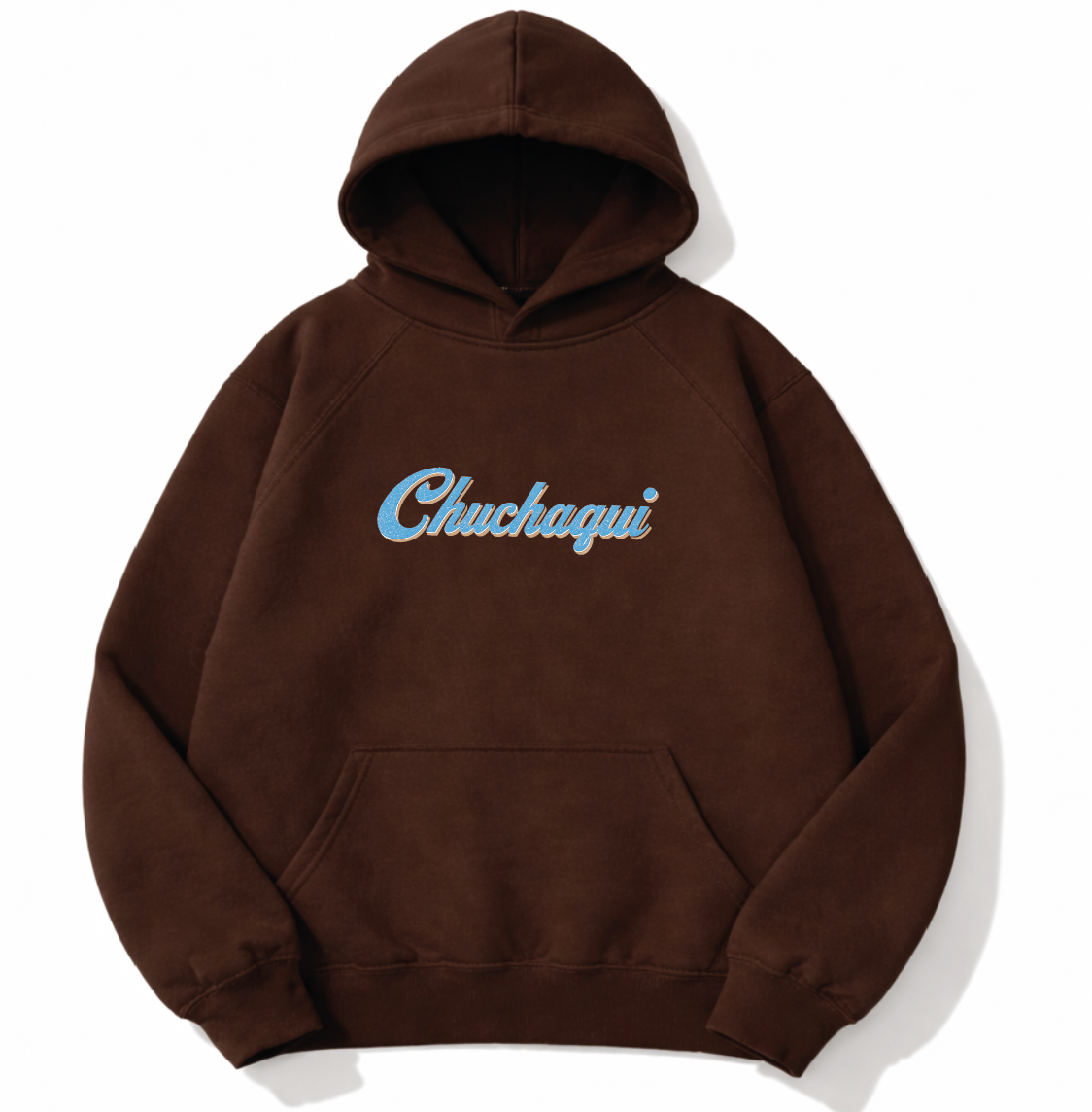 Hoodie Chuchaqui color café de agua sal